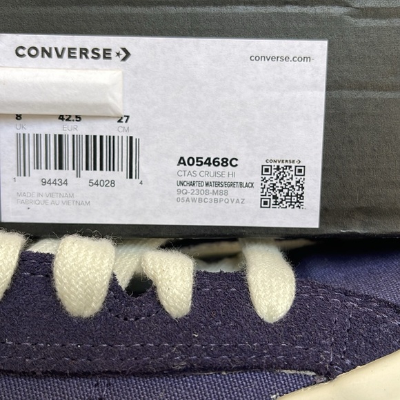 Converse CTAS WMNS A05468C CTAS CRUISE HI
UNCHARTED WATERS/EGRET/BLACK Sneakers - Picture 16 of 16